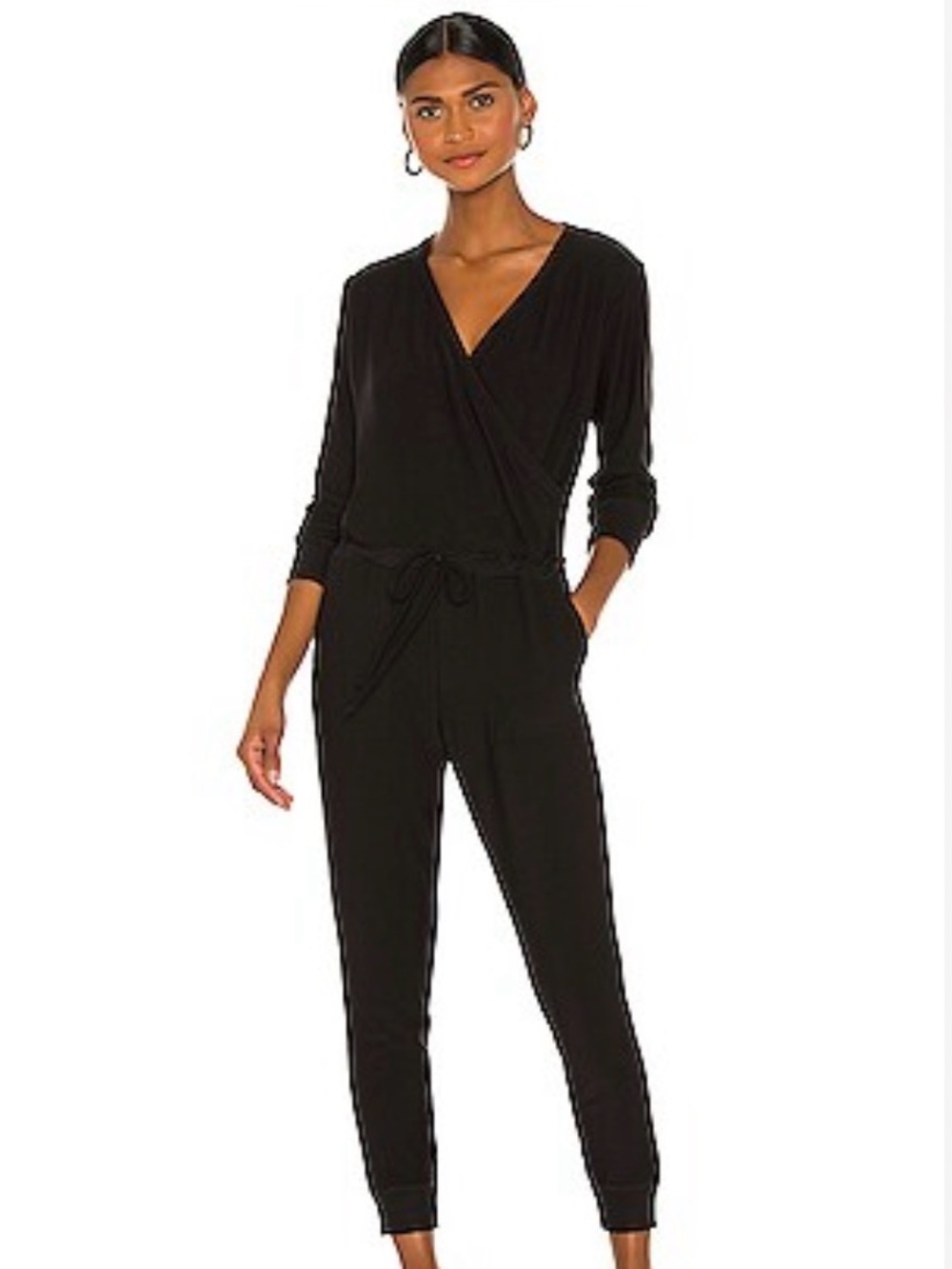 Chaser Black Long-Sleeve Jumpsuit (Large)